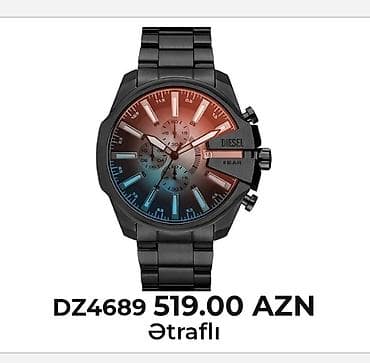 Qol saatları və aksesuarlar: Qol saatı, Diesel, rəng - Qara — 4