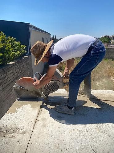 Beton kəsmə və deşmə xidməti - Armaturlu beton, monolit, panel