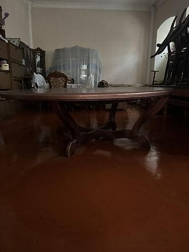 10 10 profil: Qonaq masası, Açılmayan, Taxta, Yumru masa — 3