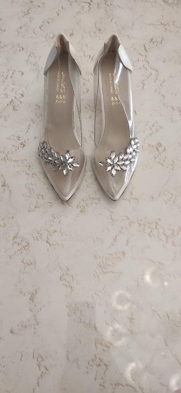 Şəffaf toplu gəlin/gecə tuflisi - Brend: Shoes (Made in Turkey) -