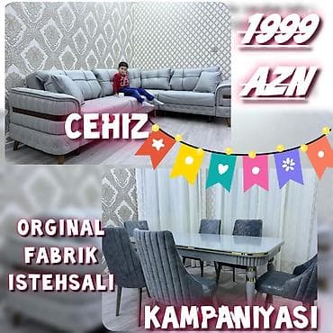 Yeni, Künc divan, Qonaq otağı üçün, Açılan