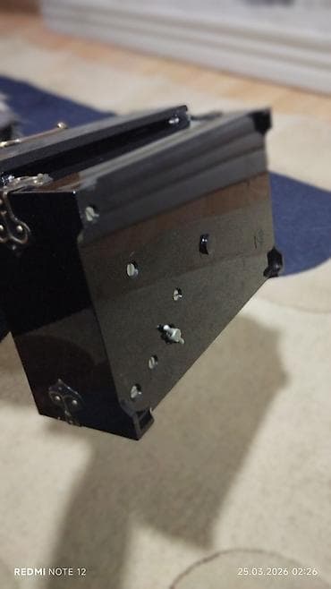 sandığ: Qara dekorativ sandıq/şkatulka - Material: sərt korpuslu, parlaq qara — 3