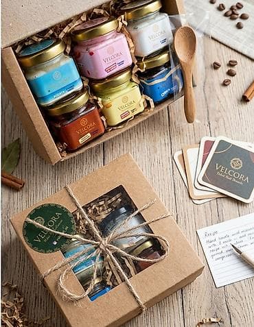 Cay və kofe üçün Dessert dəsti – Velcora mini şirniyyat krem-ləri