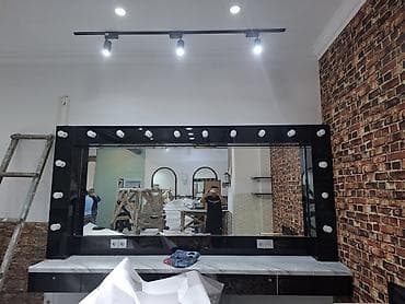 dekor lampa: Güzgü Divar üçün, Düzbucaqlı, Makiyaj üçün, Arxa işıqlı — 1