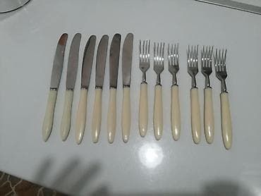 Çəngəllər: Məhsul: Süfrə bıçaq və çəngəl dəsti - Komplekt: 6 ədəd bıçaq + 6 ədəd — 3