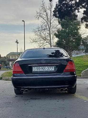 barmaqliq: Mercedes-Benz S-Class W220, qara sedan - Kuzov: Sedan, qara rəng, tam — 2