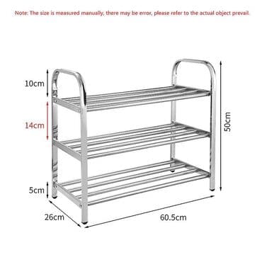 demir polkalar: Paslanmayan poladdan hazirlanmis ayakkabi rəfi Ayakkabi dolabi — 2