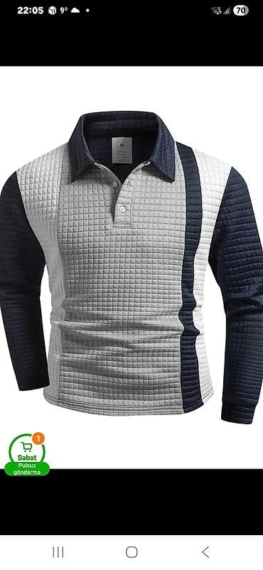 kurtka sekilleri: Sviter, M, rəng - Göy — 1