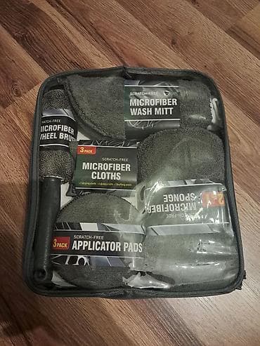 hava qurudan: Mikrofiber avtomobil baxım dəsti Tam dəstlə avtomobilin yuyulması — 1
