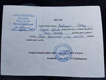 ev axtaram: Türkan qəs. 2 otaqlı, 7 kv. m, Kredit yoxdur, Orta təmir — 7