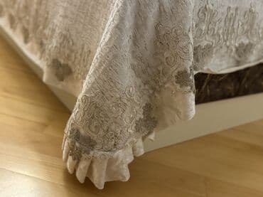 постельное белье люби: Новый цвет - Бежевый Покрывало — 6