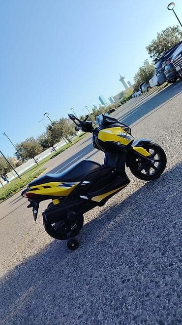 Uşaq elektrik skuter/motosiklet oyuncağı - Dizayn: Sarı-qara “sport” — 3