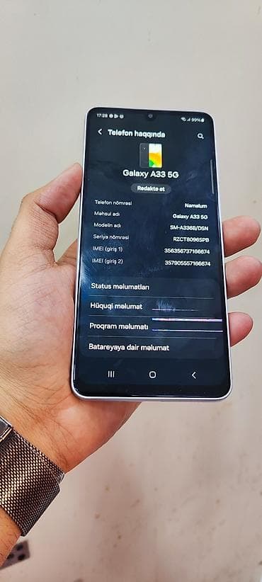 galaxy note: Samsung Galaxy A33 5G, 128 GB, rəng - Ağ, İki sim kartlı — 10