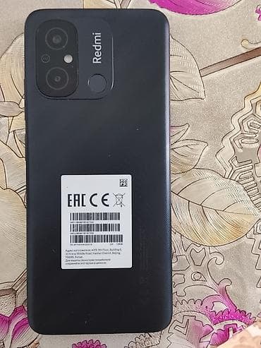 Video oyunlar və konsollar: Redmi 12C, 128 GB, rəng - Qara, Barmaq izi — 1