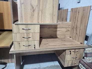 Sifarişlə mebel: Düz masa, Stulsuz, Polkalı, Siyirməli, Teksturalı laminat — 3