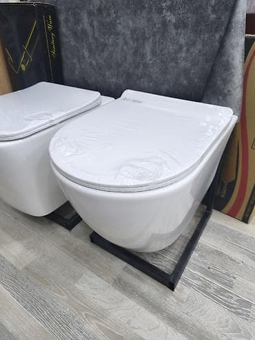 cen demir: Asma unitaz dəsti - Divara quraşdırılan (asma) keramik unitaz - — 1