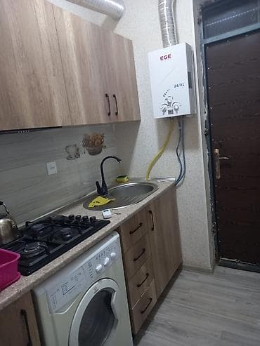 150 manata kiraye evler: Kirayə üçün tam təchiz olunmuş kiçik mənzil - Mətbəx: Taxta üslubunda — 3