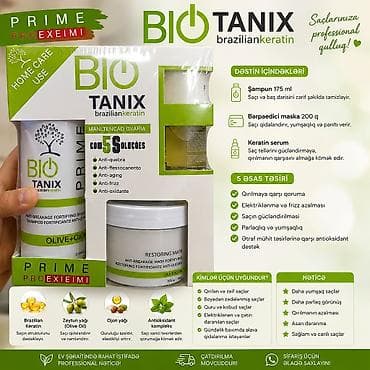 baş: BIO TANIX Brazilian Keratin – saç üçün peşəkar qulluq dəsti Dəstin — 1