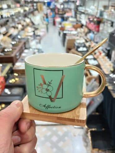 gence qab qacaq: Qəhvə dəsti, Keramika, 1 nəfərlik — 23