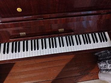 nerd sekilleri: Akkustik vertikal piano –Kuban klassik qəhvəyi cilalı korpus, 88 — 3