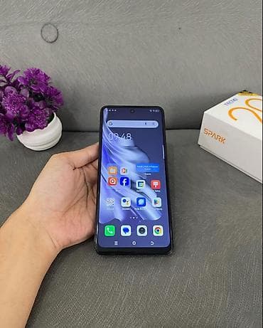 redmi a1plus: Tecno Spark 20 Pro, 256 GB, rəng - Boz, Barmaq izi — 2