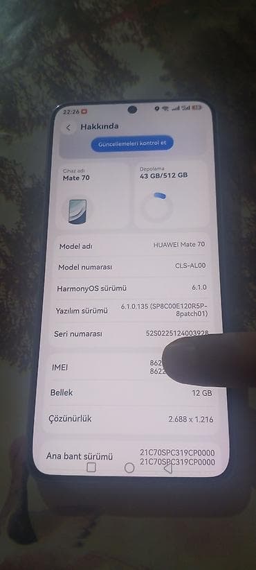 huawei mate xt: Huawei Mate 70, 512 GB, rəng - Gümüşü, İki sim kartlı — 3