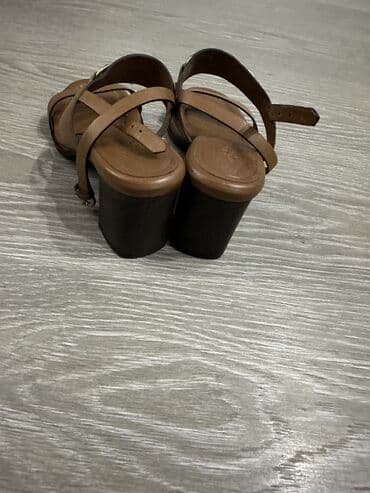 бежевые босоножки на тракторной подошве: Ölçü: 37, rəng - Bej, Yeni — 5