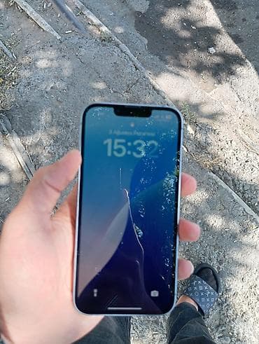 apple imac: IPhone 14, 128 GB, Mavi, Qırıq — 10