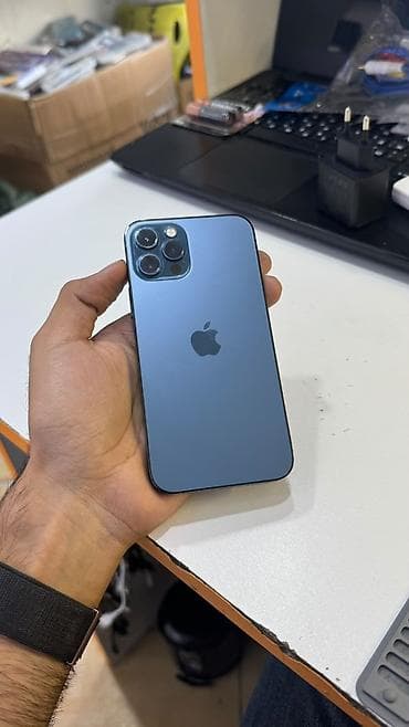 z fold 1: IPhone 12 Pro, 256 GB, Pacific Blue, Barmaq izi, Simsiz şarj, Face ID — 2