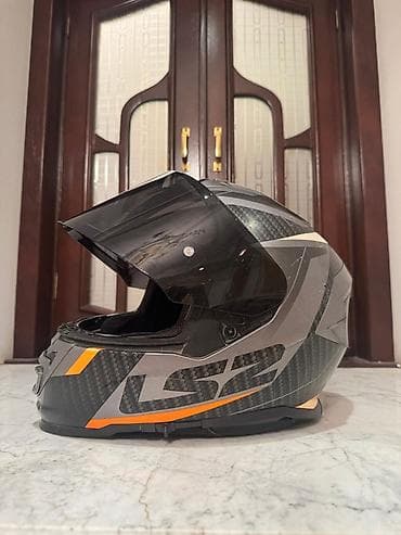 Nəqliyyat: LS2 tam üzlü motosiklet dəbilqəsi - Korpusu: karbon lifli kompozit — 4