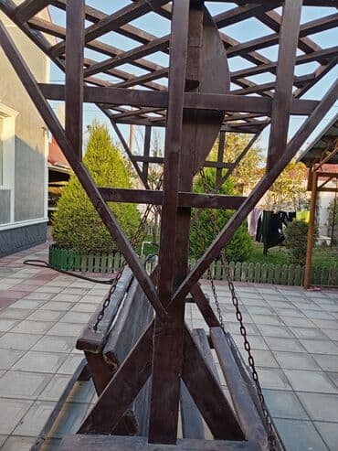 quru taxta: İşlənmiş, Skamya-yelləncəl, Zontiksiz, Taxta — 2