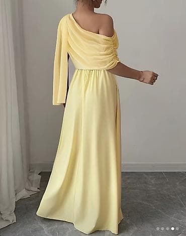 yeni donlar: 1 dəfə geyinilib. Rəngi limon sarısıdır. İdeal vəziyyətdədir — 2