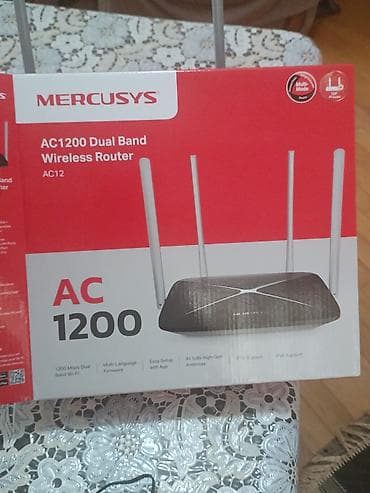 bakcell klass tarifi: Mercusys AC12 – AC1200 Dual Band Wireless Router Xüsusiyyətlər: - İki — 1