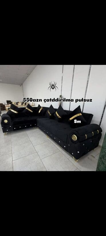 lalafo ofis mebelleri: Künc divan, Yeni, Açılan, Bazalı — 1