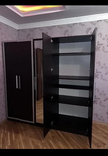 gull: Dörd qapılı paltar şkafı - Material: laminat/MDFlam üslubunda tünd — 4