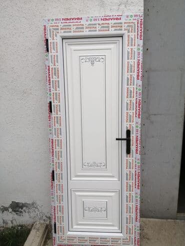 Plastik qapılar: Yeni Plastik qapı 70x200 sm Zamok və çərçivə ilə, Zəmanətli, Ödənişli quraşdırma, Ödənişli çatdırılma — 7