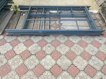 dəmir lesa: Fasad üçün metal skafold (lesa) komplekti - Modul tipli metal — 5