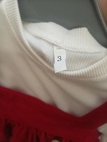 don geyim: Qız uşaqları üçün 2 hissəli dəst - Model: ağ uzunqollu iç köynək + — 3