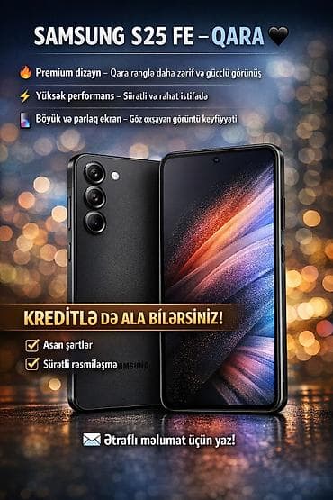 galaxy a13: Samsung Galaxy S25 FE, 128 GB, rəng - Qara — 1