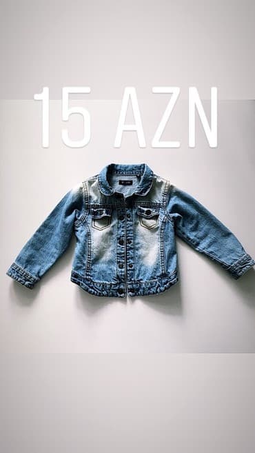 детские джинсовые комбинезоны: Djıns kurtka, ölçüsü 2-3 yaş, ela veziyyetde, russiyada detskiy mir — 1