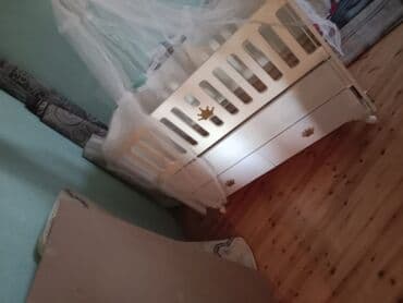 ağ uşaq carpayısı: Oğlan və qız üçün, Dördbucaq, Beşik, Dəst ilə, Matras ilə, Yellənmə mexanizmsiz — 6