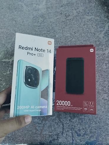 honor magicbook intel: Redmi Note 14 Pro+, 256 GB, rəng - Mavi, Zəmanət, Düyməli, Sensor — 1