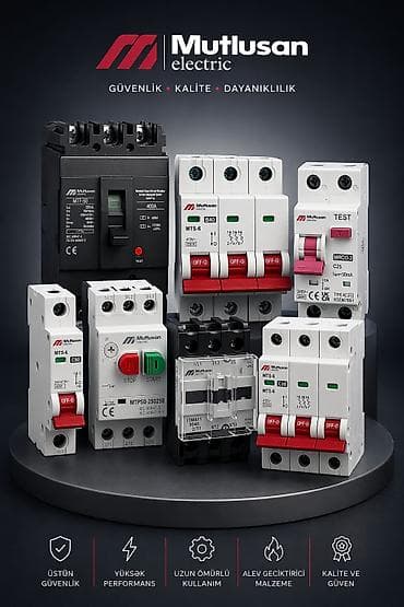 Mutlusan marka elektrik malları Avtomatlar Kontaktorlar Termik