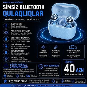 bluetooth qulaqciqlar qiymeti: 🎧✨ Bluetooth Simsiz Qulaqlıq – Rahatlıq və Keyfiyyət Bir Arada! — 1