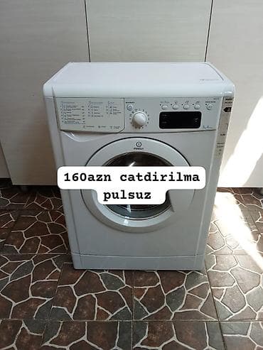 optimal salyan: Indesit önyükləməli paltaryuyan maşın - Ön yükləmə, klassik ağ dizayn — 1