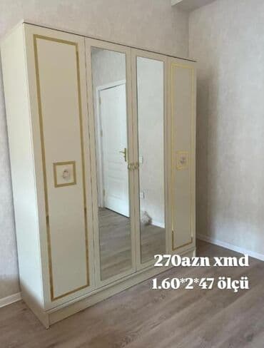 Divan və masa dəstləri: Yeni, Açılan, 4 qapılı Düz dolab, Qarderob, paltar dolabı — 3