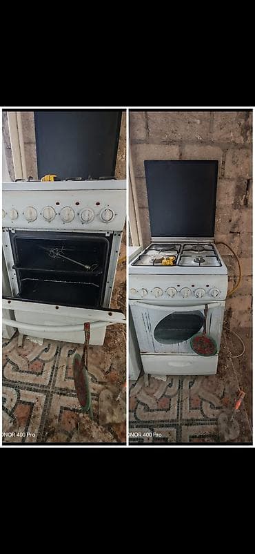 Qaz sobası Ayrıca dayanan, 4 gözlü