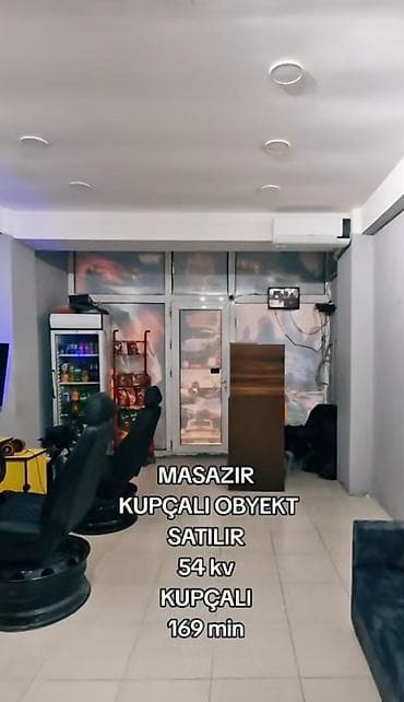 masazir emlak: Masazırda kupçalı obyekt satılır – 54 kv.m sahəli, hazır fəaliyyət — 2