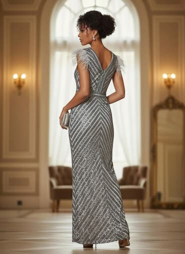 zerli ştapel fason: Ziyafət donu, Midi, S — 1