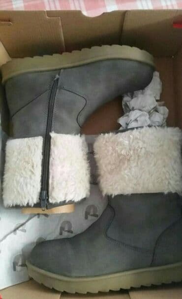 qiz ucun botlar: FLO, Ölçü: 35, rəng - Boz, Yeni — 4